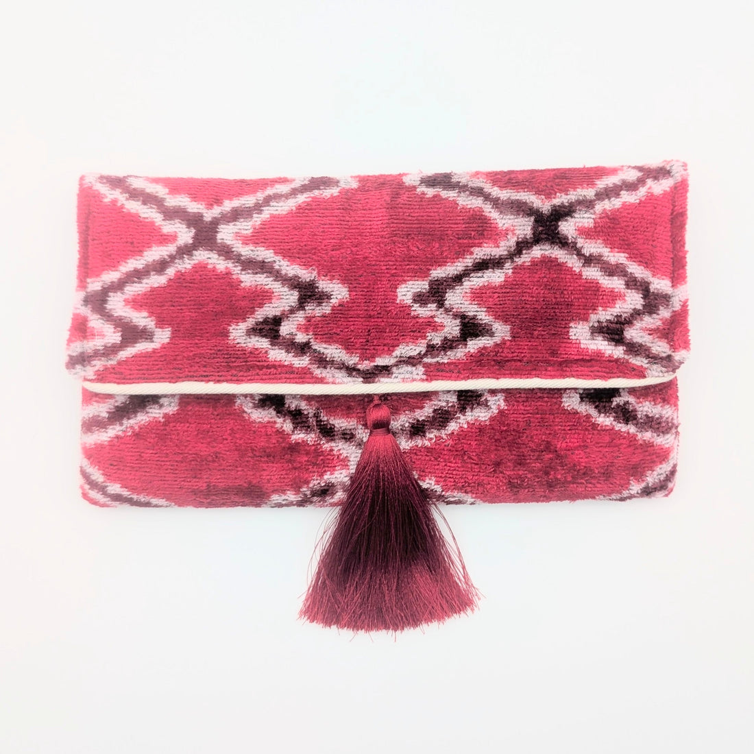 IKAT_VELVET_CLUTCH_SARAH_Red_Burgundy