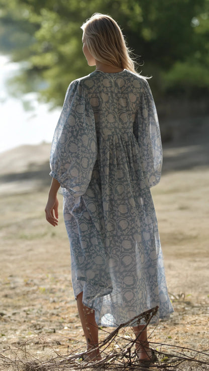 MIDI DRESS AVA Baby Blue
