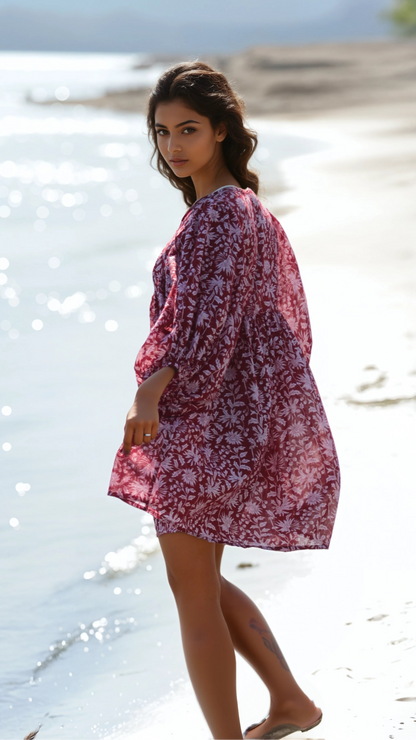 MINI DRESS LALA Pomegranate