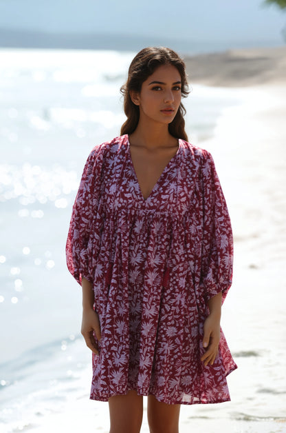 MINI DRESS LALA Pomegranate