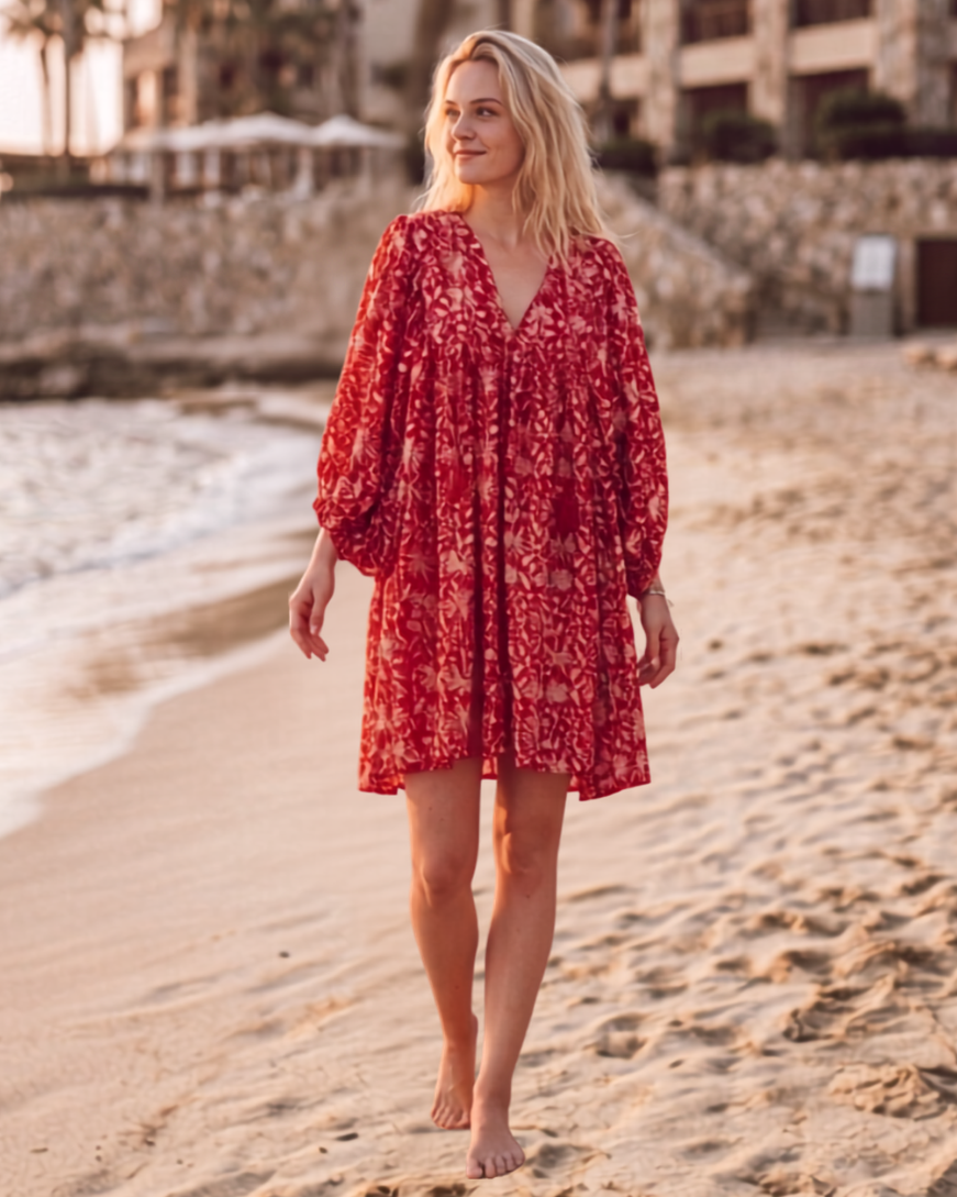 MINI DRESS LALA Pomegranate