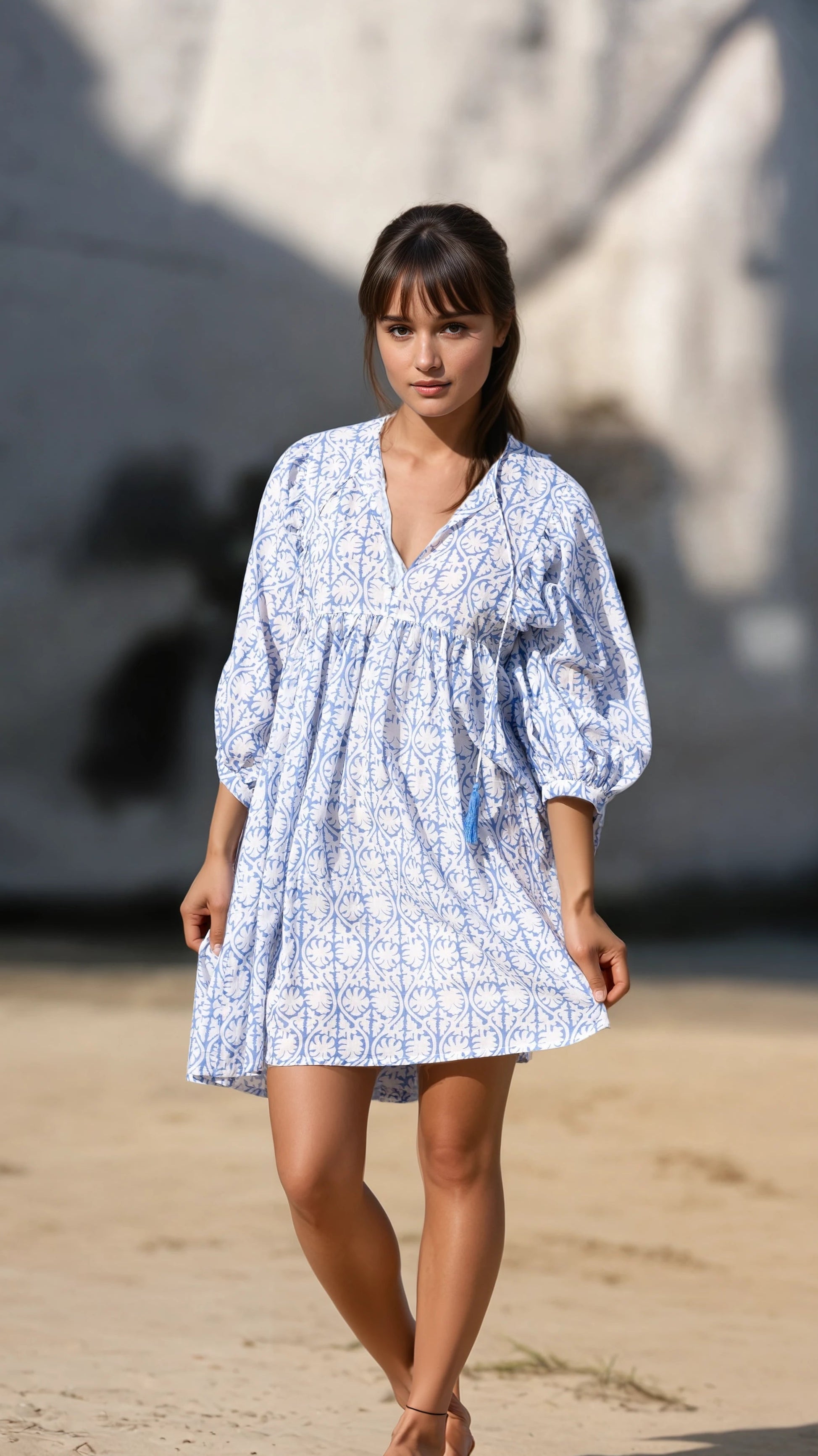 MINI DRESS LALA Greek Blue