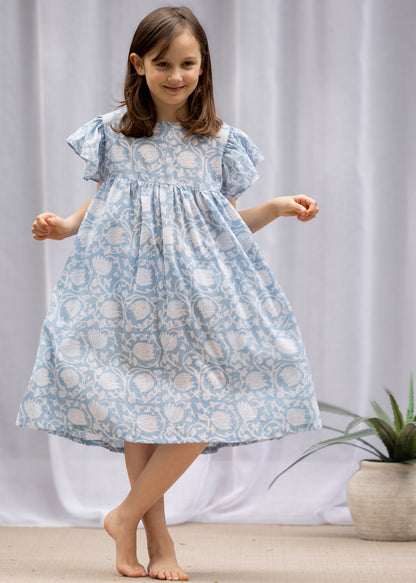 MINI&amp;ME DRESS BILLIE Baby Blue