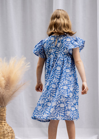 MINI&amp;ME DRESS BILLIE Azure Blue