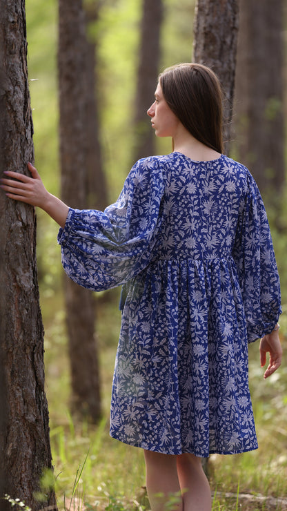 MINI DRESS LALA Indigo Blue