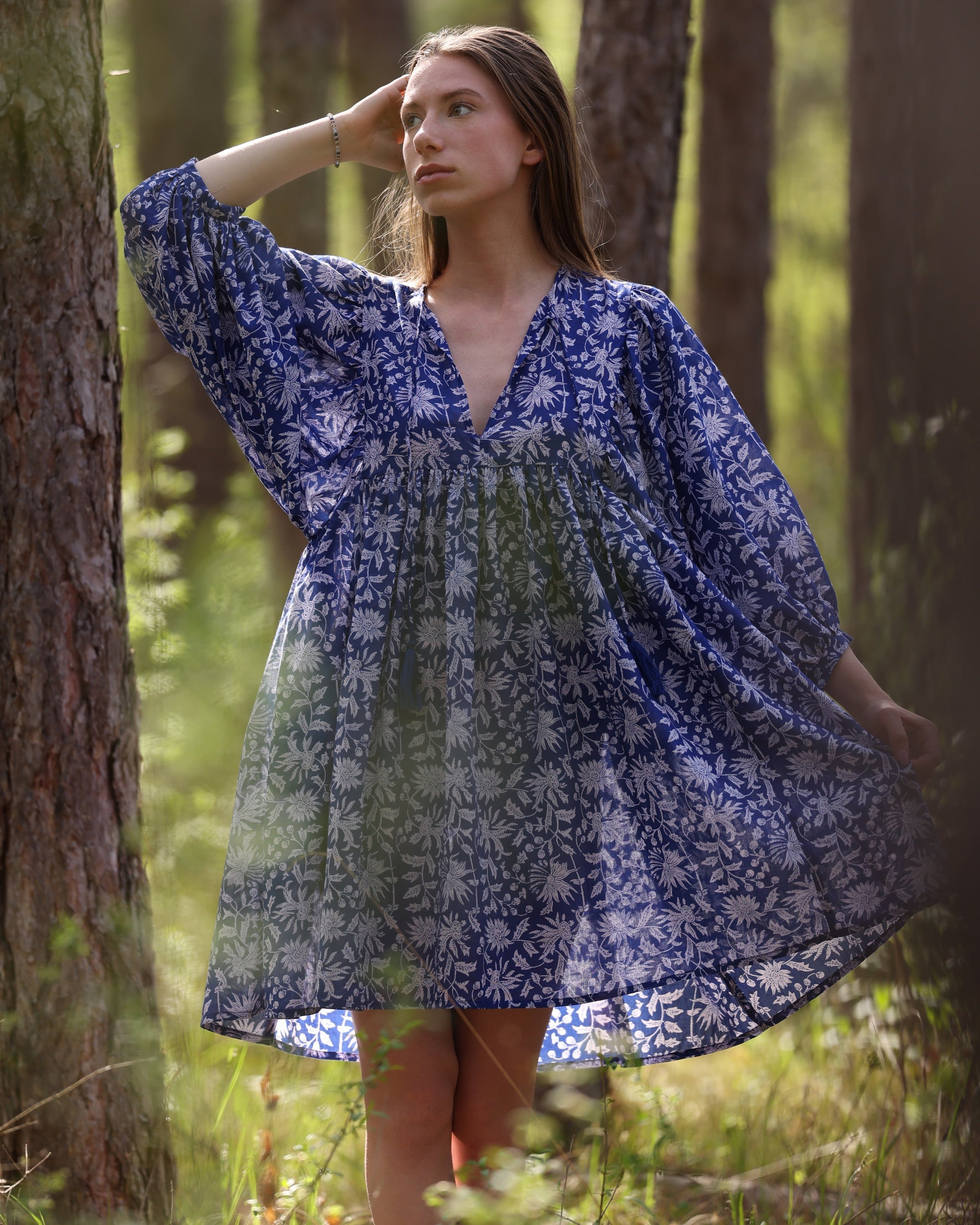 MINI DRESS LALA Indigo Blue