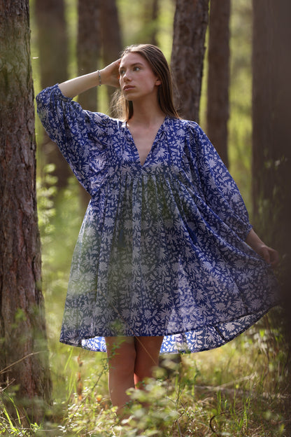 MINI DRESS LALA Indigo Blue