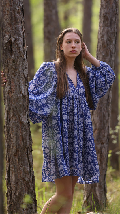 MINI DRESS LALA Indigo Blue