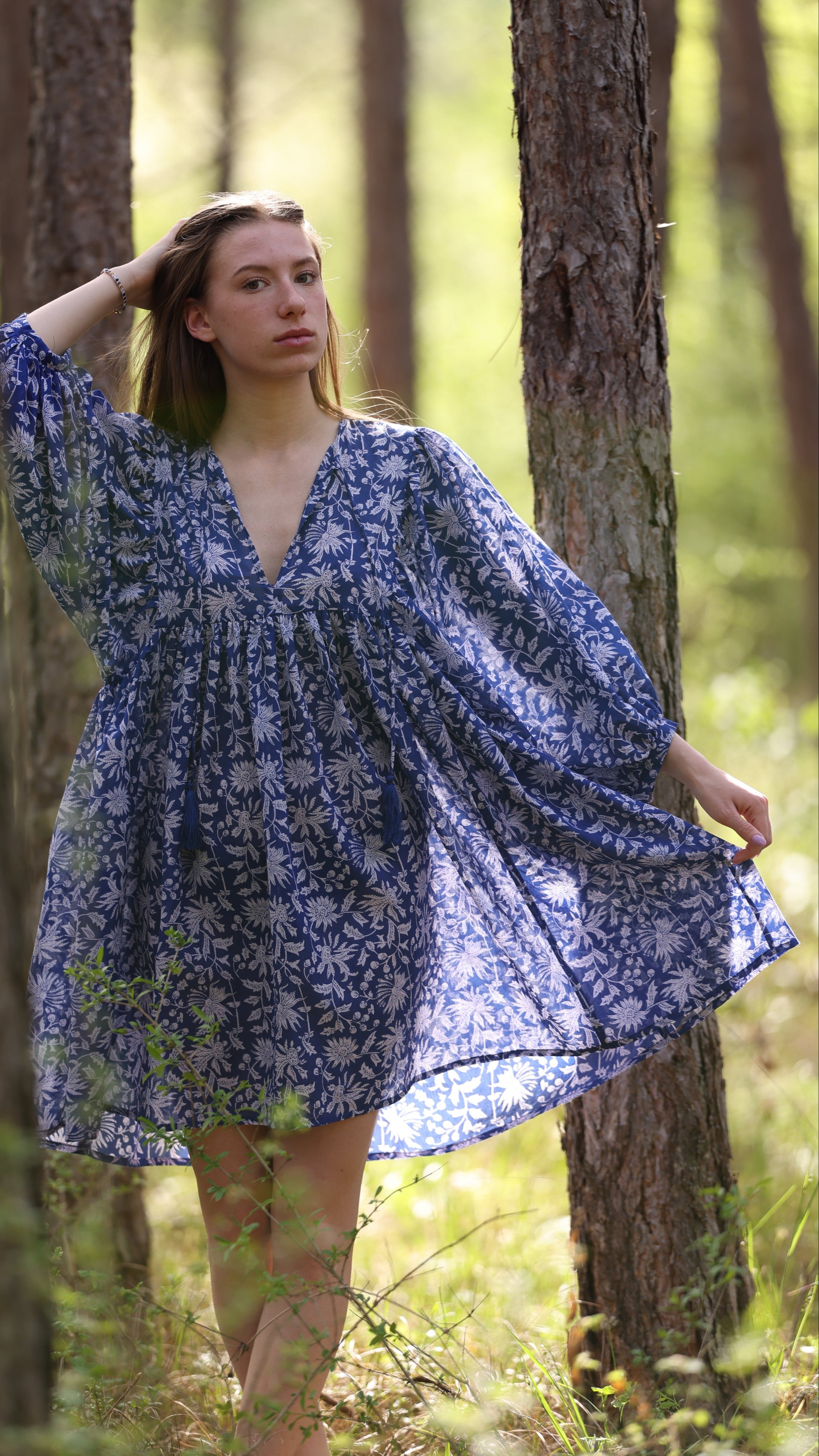 MINI DRESS LALA Indigo Blue