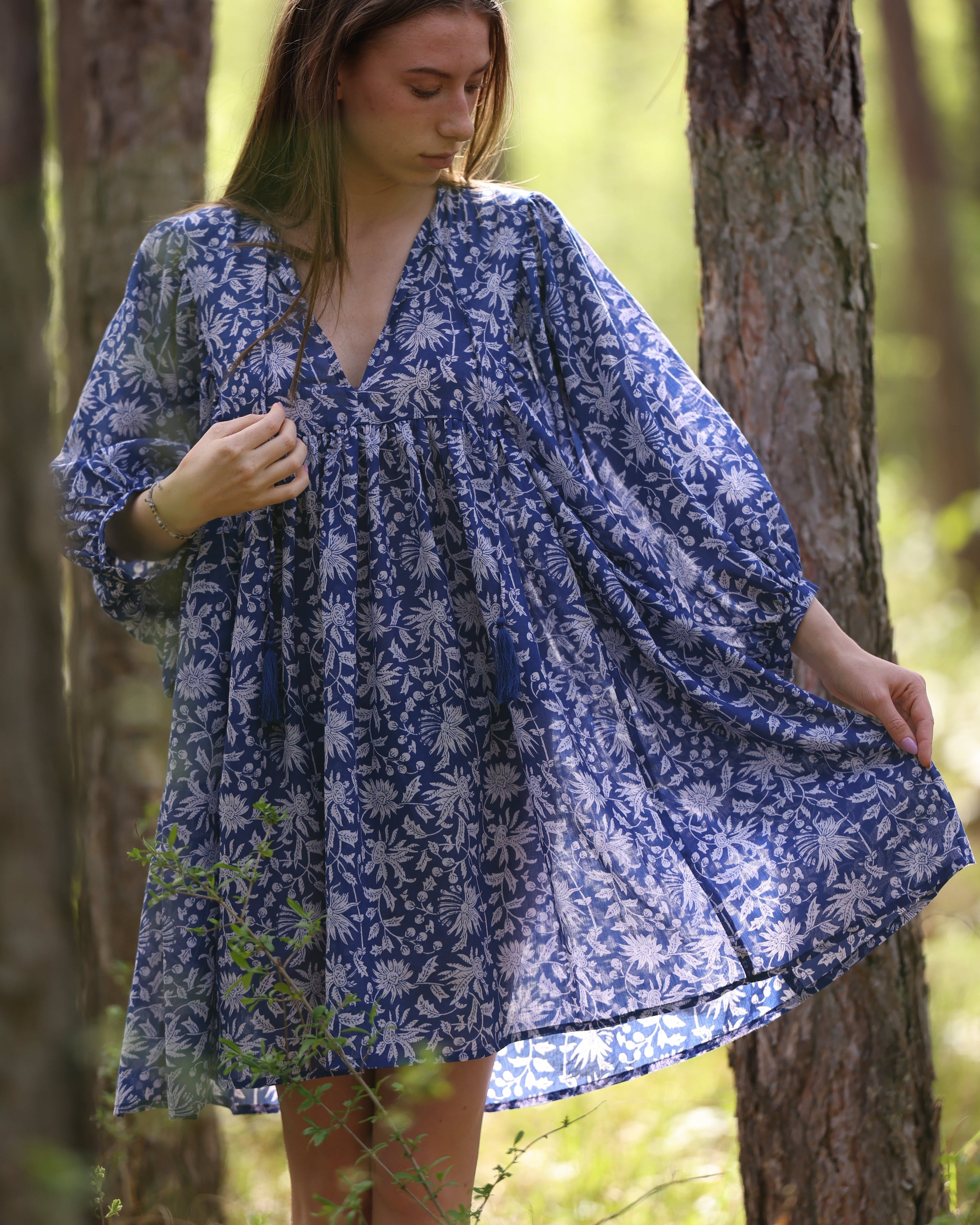 MINI DRESS LALA Indigo Blue