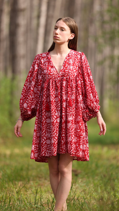 MINI DRESS LALA Pomegranate