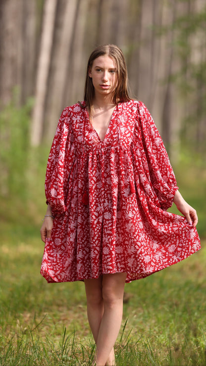 MINI DRESS LALA Pomegranate