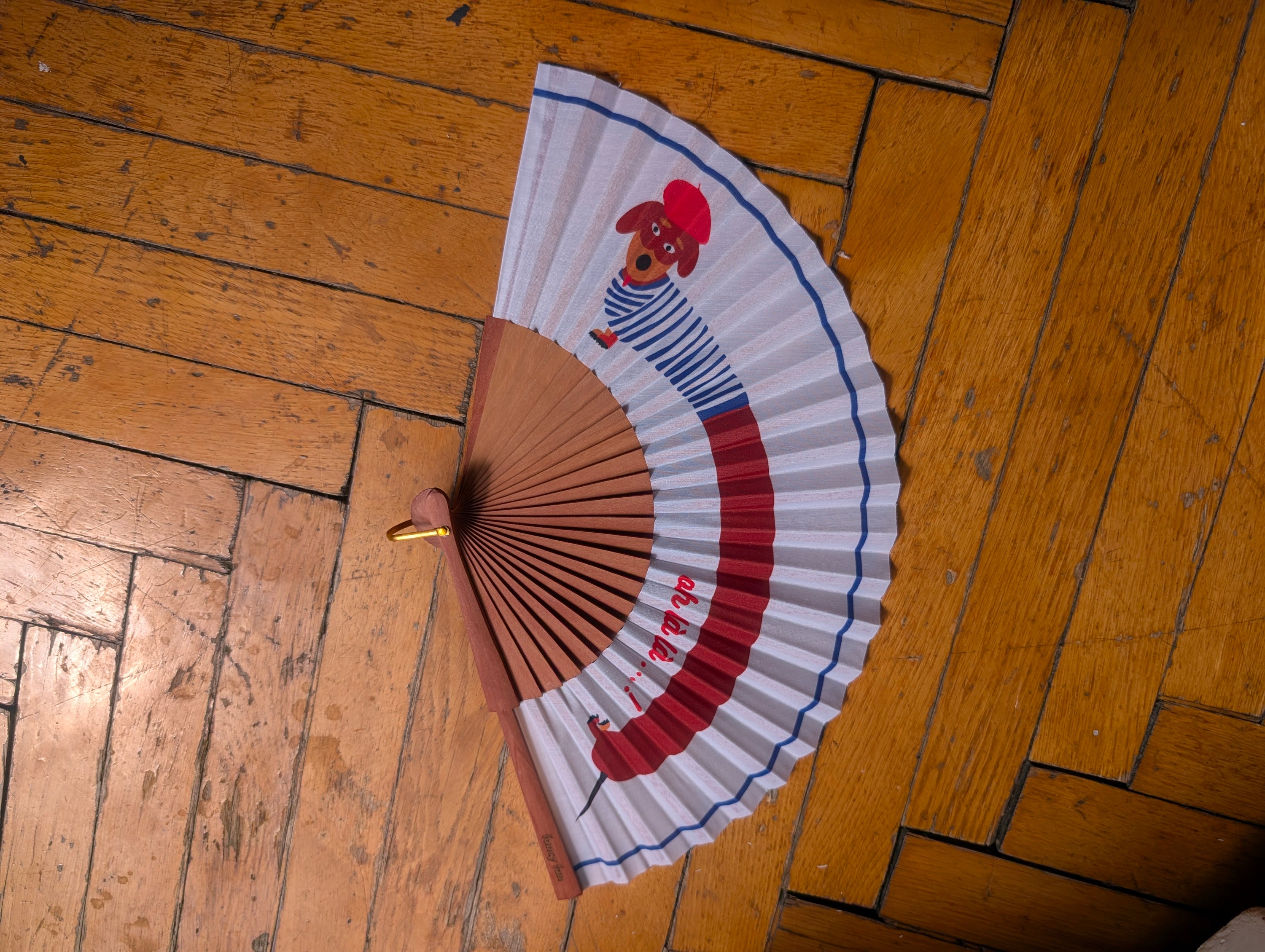 MONSIEUR FILOU Folding Hand Fan