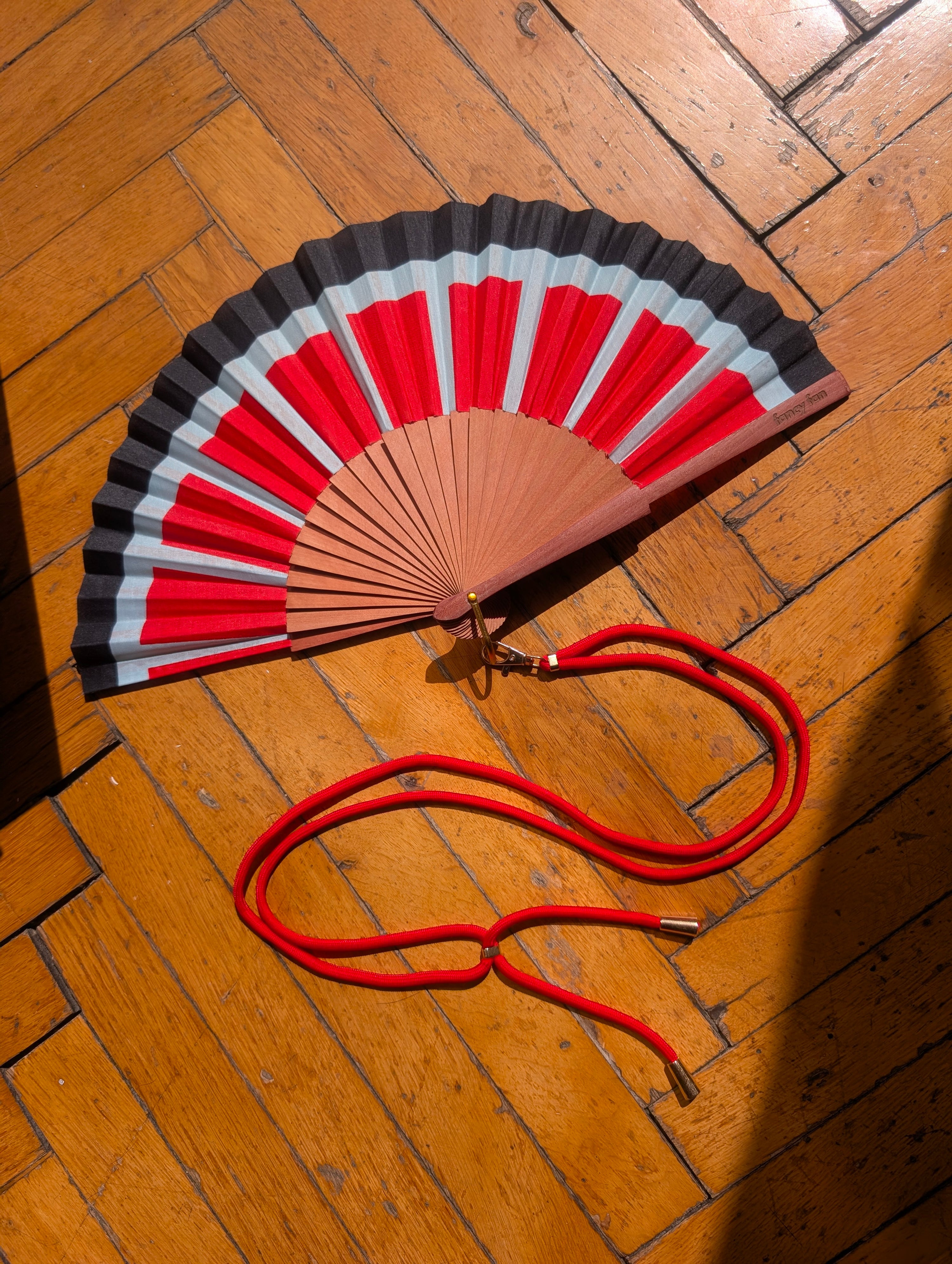 SUN RAYS Folding Hand Fan