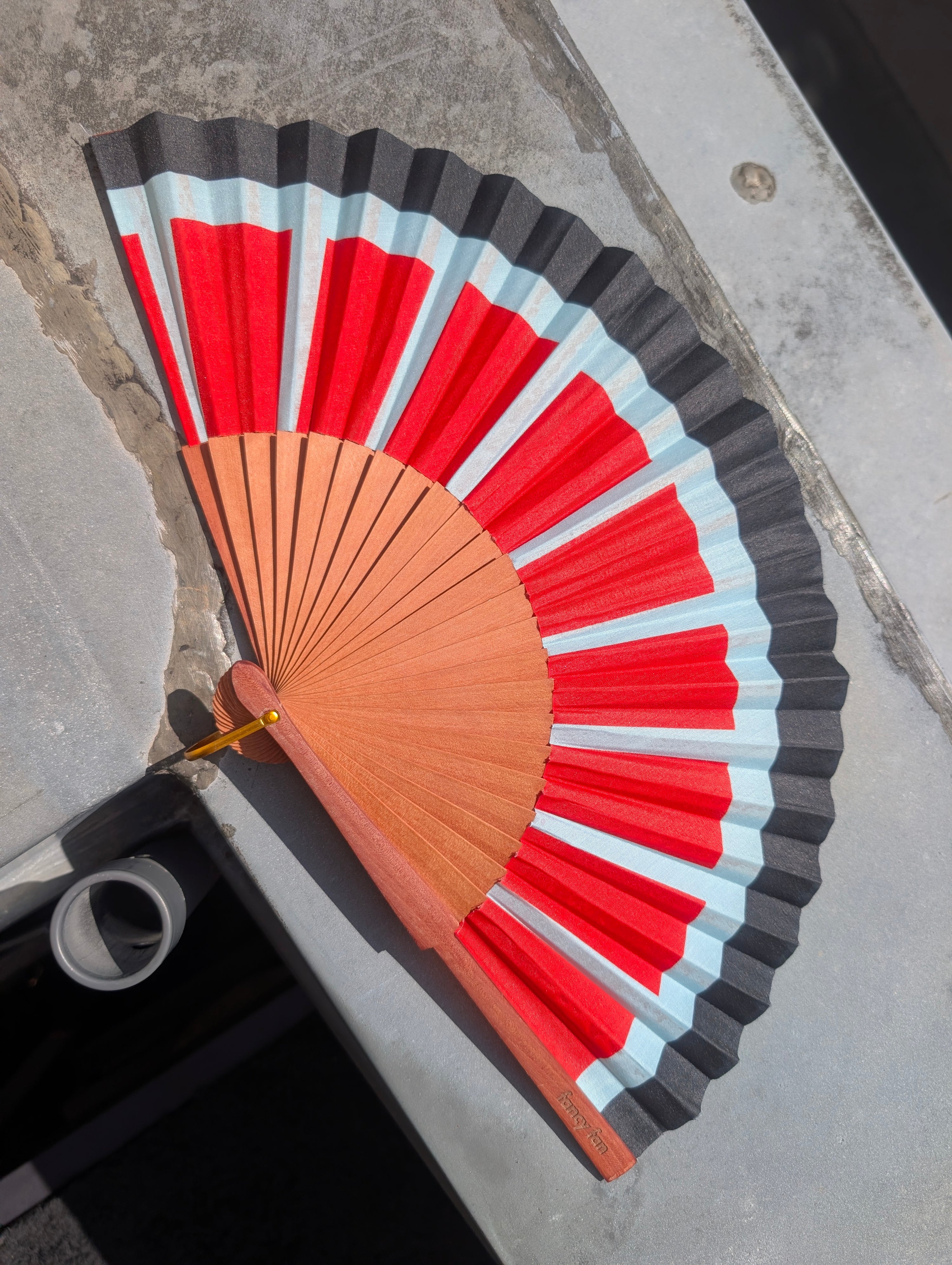 SUN RAYS Folding Hand Fan