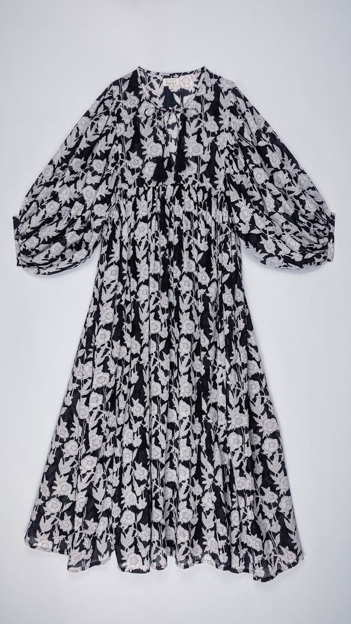 MAXI DRESS HANNAH Black Flower