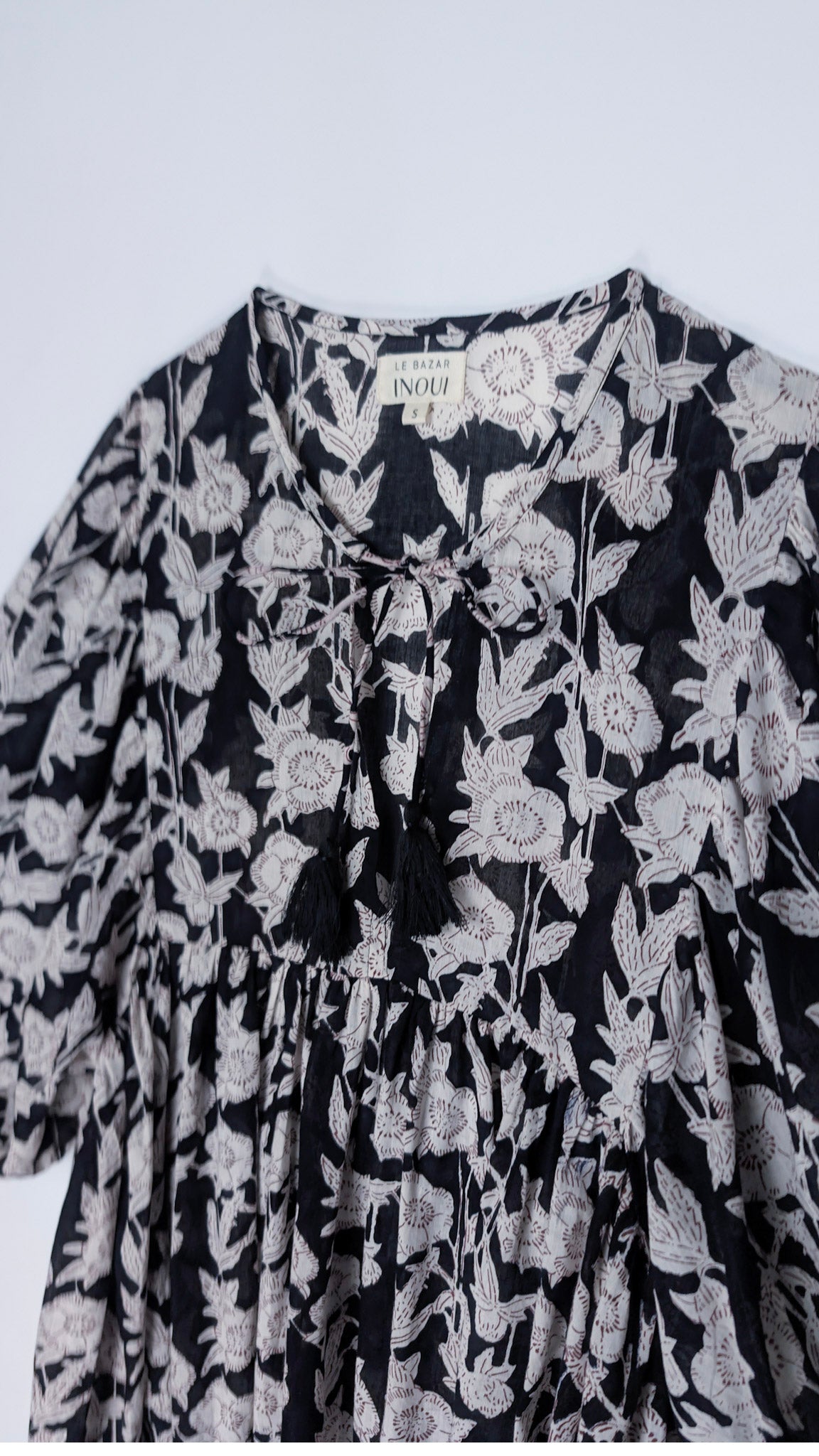 MAXI DRESS HANNAH Black Flower