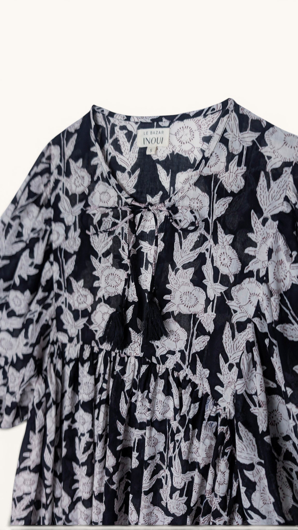 MAXI DRESS HANNAH Black Flower
