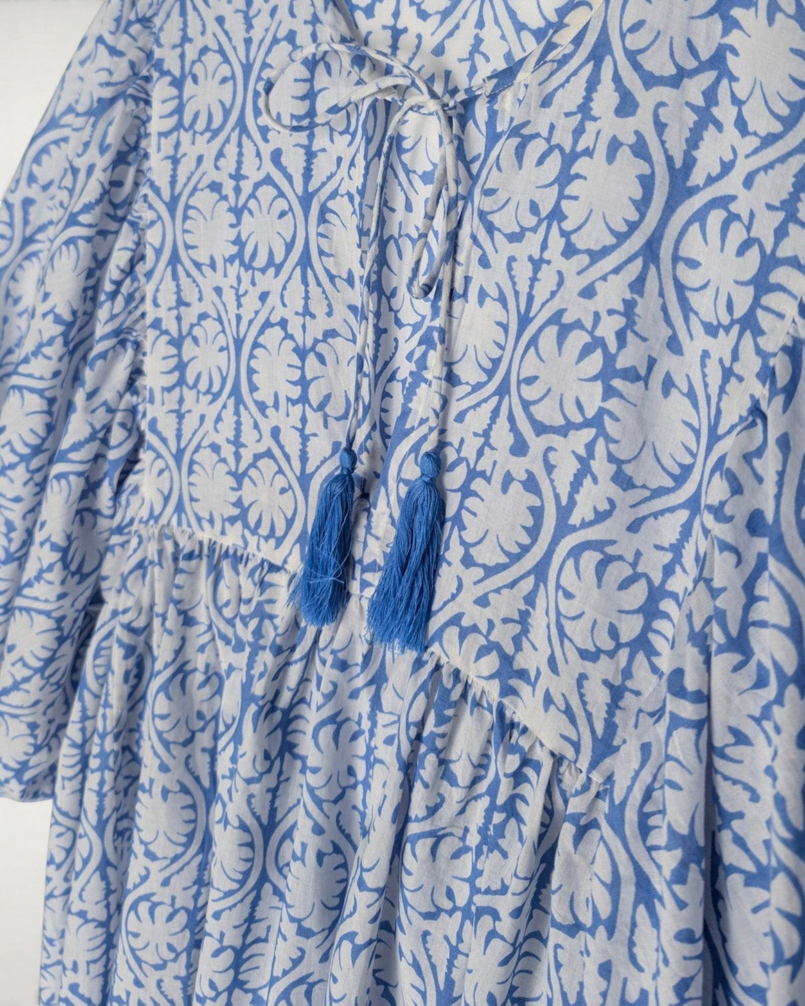 MIDI KLEID AVA Greek Blue