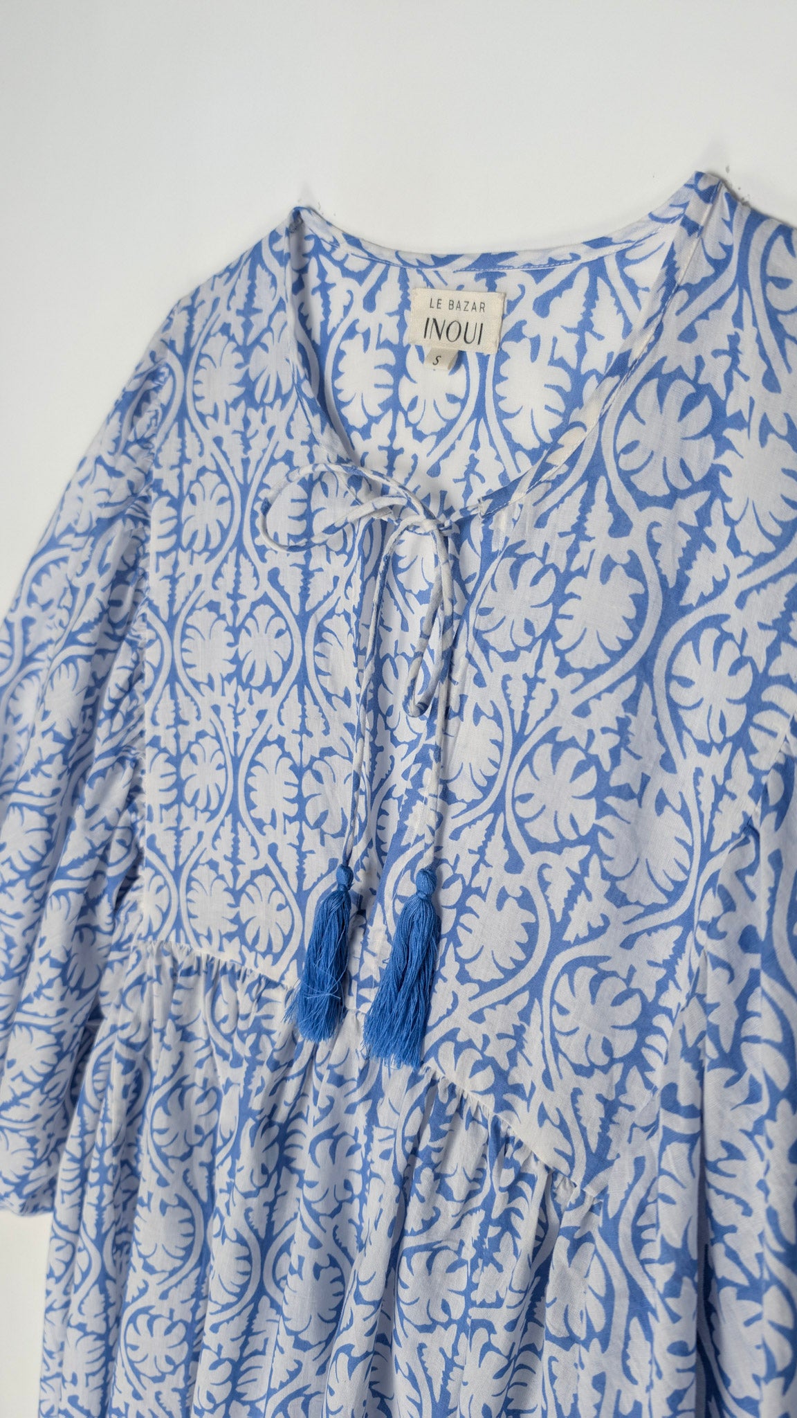 MIDI DRESS AVA Greek Blue