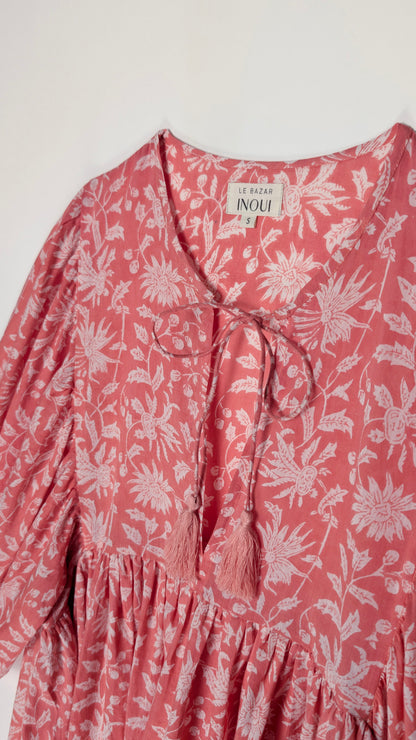 MIDI DRESS AVA Coral Pink