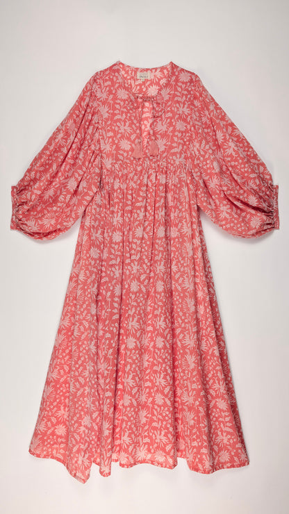 MIDI DRESS AVA Coral Pink