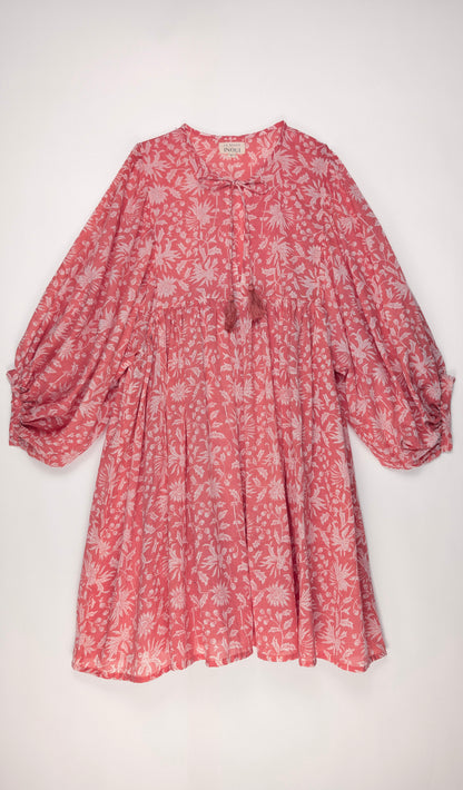 MINI&amp;ME DRESS BILLIE Coral Pink