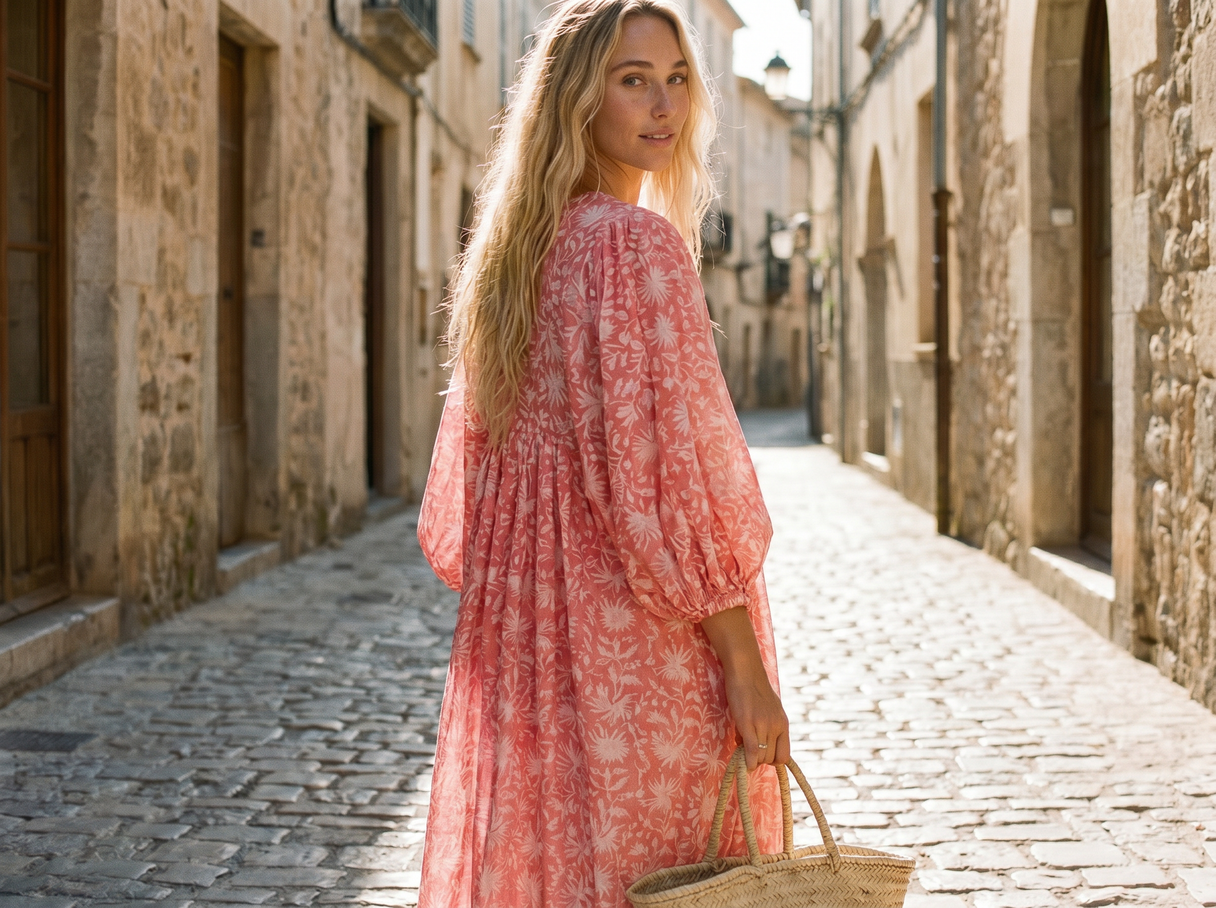 MINI DRESS LALA Coral Pink
