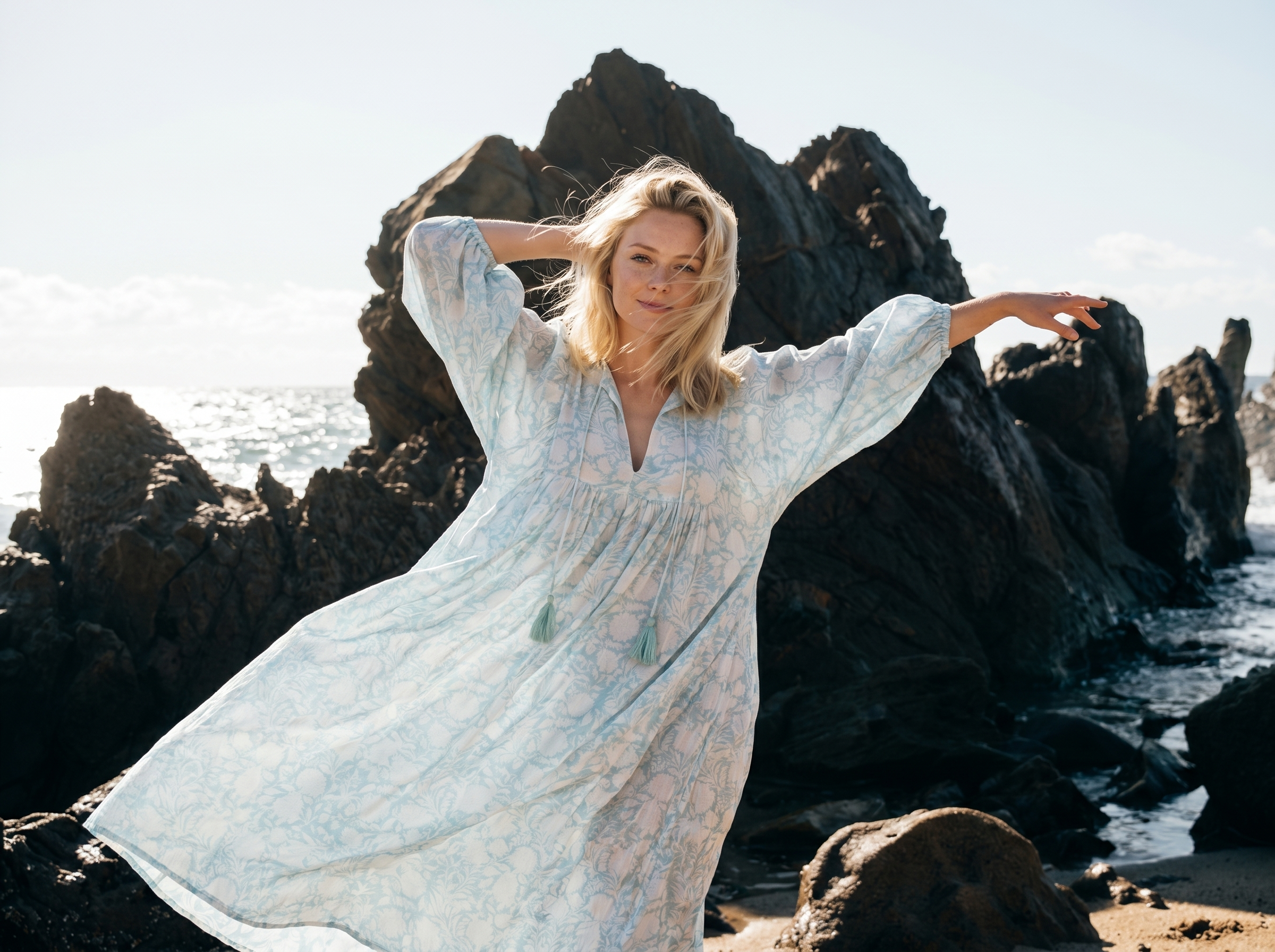 MIDI-KLEID Mintgrün
